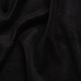 Super Short Pile Wool Blend Faux Sherling - Black