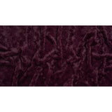 Textured Medium Pile Recycled Polyester Faux Fur - Port Wine Red