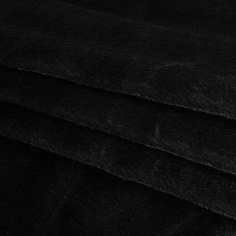 Plush Short Pile Recycled Polyester Faux Fur - Black