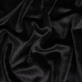 Plush Short Pile Recycled Polyester Faux Fur - Black