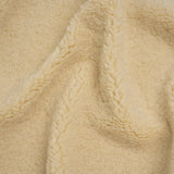 Recycled Polyester Faux Sherling Fur - Ecru