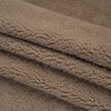 Recycled Polyester Faux Sherling Fur - Warm Gray