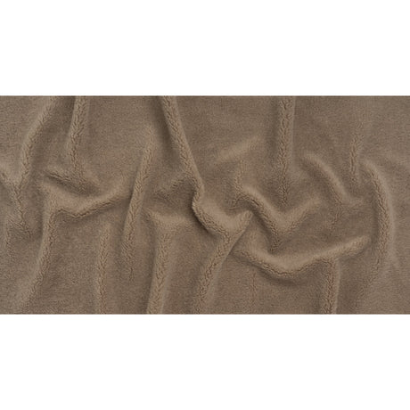 Recycled Polyester Faux Sherling Fur - Warm Gray