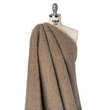 Recycled Polyester Faux Sherling Fur - Warm Gray