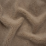 Recycled Polyester Faux Sherling Fur - Warm Gray
