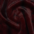Plush Short Pile Recycled Polyester Faux Fur - Burgundy and Black Woodgrain Print