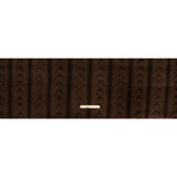 Plush Short Pile Recycled Polyester Faux Fur - Brown and Black Woodgrain Print