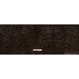 Plush Short Pile Recycled Polyester Faux Fur - Chocolate Brown and Black Animal Print