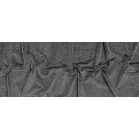 Two-Tone Short Pile Recycled Polyester Faux Fur - Black and Gray