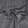 Two-Tone Short Pile Recycled Polyester Faux Fur - Black and Gray