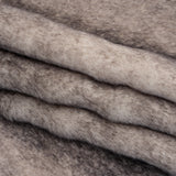 Plush Two-Tone Medium Pile Recycled Polyester Faux Fur - Ivory and Gray