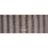 Plush Two-Tone Medium Pile Recycled Polyester Faux Fur - Ivory and Gray