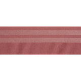 Nylon Elastic Trim with Satin Stripes and Ribbing Made in Italy - 1.625" - Dusty Rose