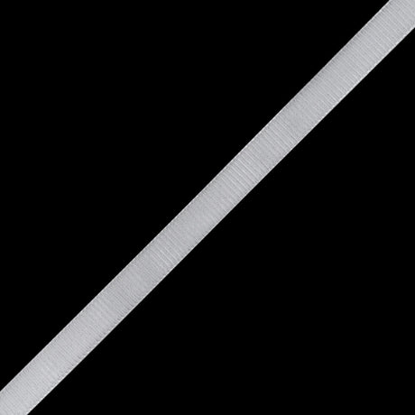 Grosgrain Ribbed Velvet Ribbon Trim Made in Italy - 0.375" - White