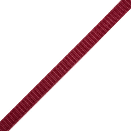 Grosgrain Ribbed Velvet Ribbon Trim Made in Italy - 0.375" - Old Rose