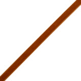 Grosgrain Ribbed Velvet Ribbon Trim Made in Italy - 0.375" - Rust
