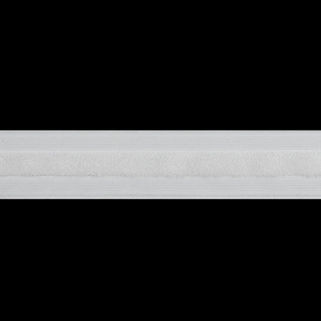 Velvet Stripe Woven Ribbon Trim Made in Italy - 0.75" - Off White