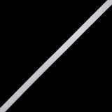 Satin Rattail Cord Made in Italy - 7mm - White - Irina Collection