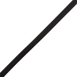 Satin Rattail Cord Made in Italy - 7mm - Black - Irina Collection