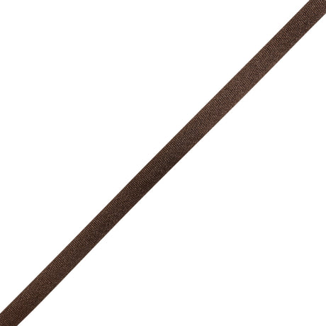 Satin Rattail Cord Made in Italy - 7mm - Brown - Irina Collection