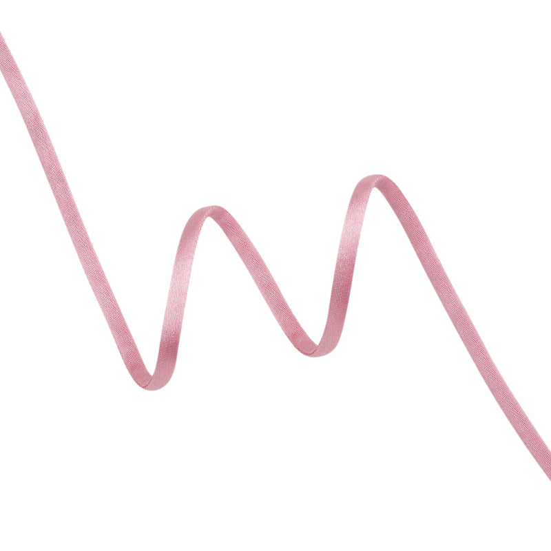Satin Rattail Cord Made in Italy - 7mm - Pink - Irina Collection