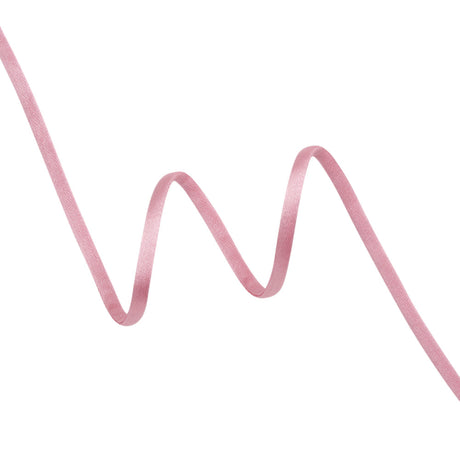 Satin Rattail Cord Made in Italy - 7mm - Pink - Irina Collection