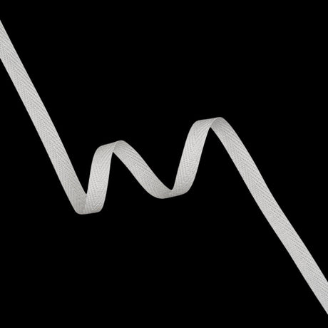 Linen Blend Twill Tape Made in Italy - 10mm - Off White