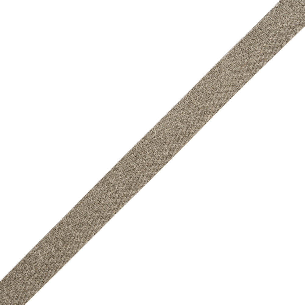 Linen Blend Twill Tape Made in Italy - 15mm - Beige
