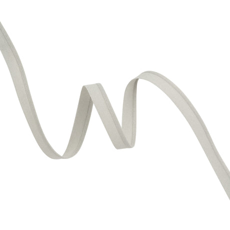 Stretch Nylon Piping with Lip Made in Italy - 0.375" - Light Gray