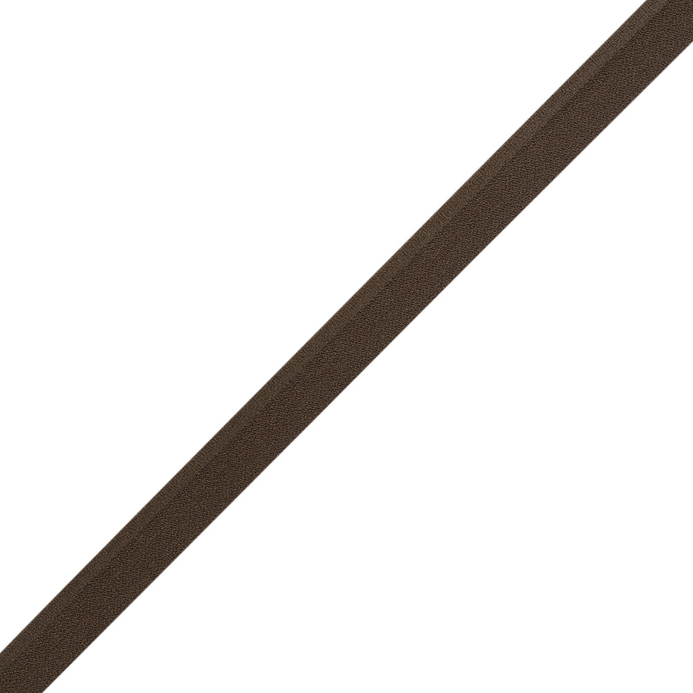 Stretch Nylon Piping with Lip Made in Italy - 0.375" - Brown