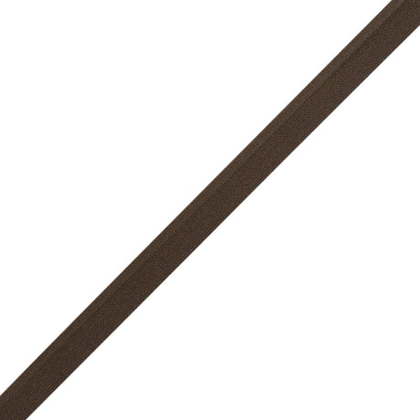 Stretch Nylon Piping with Lip Made in Italy - 0.375" - Brown