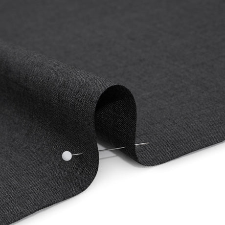 Tropical Wool Blend Suiting - Heathered Gray - Deadstock