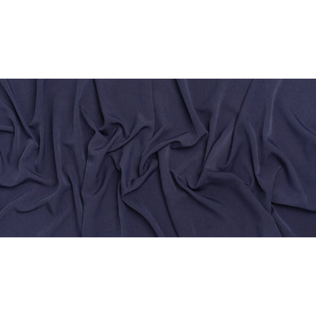 Polyester Peachskin - Denim Blue - Deadstock