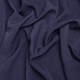 Polyester Peachskin - Denim Blue - Deadstock