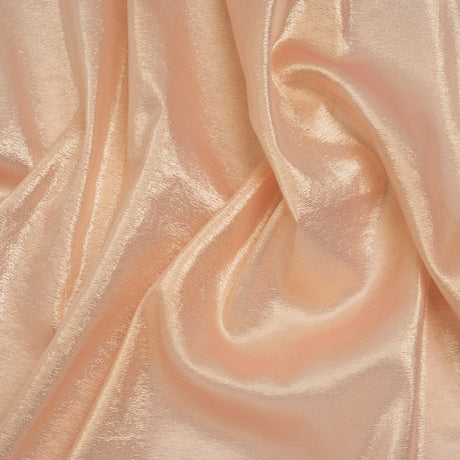 Metallic Silk Lame - Pink and Gold - Deadstock