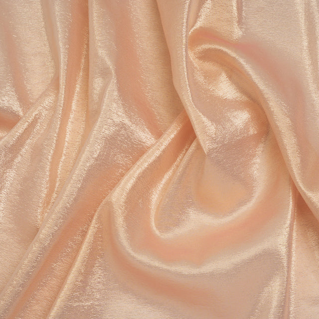 Metallic Silk Lame - Pink and Gold - Deadstock