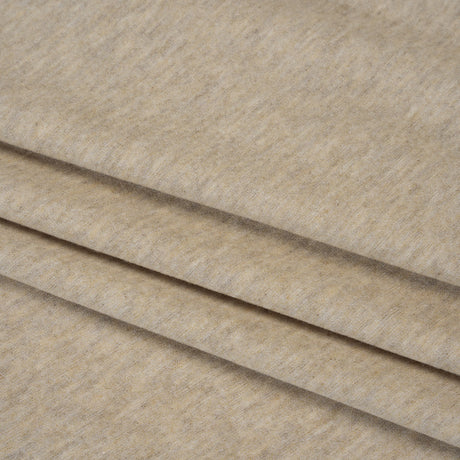 Stretch Rayon Jersey - Oatmeal Heathered - Deadstock