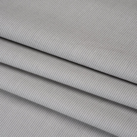 Cotton Oxford Shirting - Gray and White Tiny Checks - Deadstock