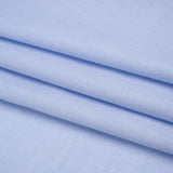 Cotton Twill Shirting - Light Blue and White Narrow Herringbone - Deadstock