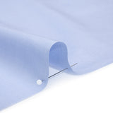 Cotton Twill Shirting - Light Blue and White Narrow Herringbone - Deadstock