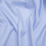 Cotton Twill Shirting - Light Blue and White Narrow Herringbone - Deadstock