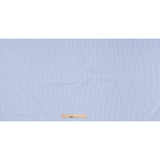 Cotton Gingham Shirting - Baby Blue and White Checks - Deadstock