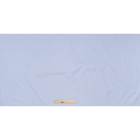 Cotton Gingham Shirting - Baby Blue and White Checks - Deadstock