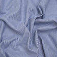Cotton Oxford Shirting - Bright Blue and White Little Checks - Deadstock