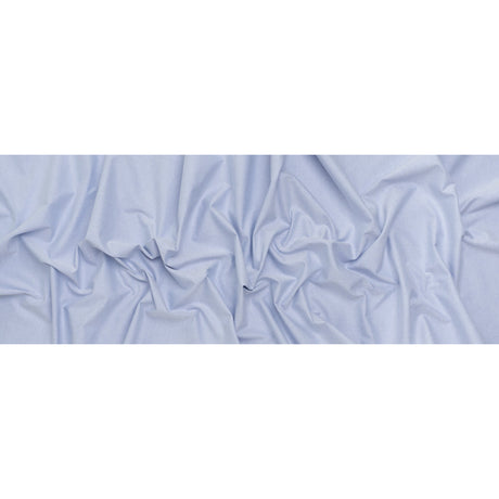 Cotton Oxford Shirting - Bright Blue and White - Deadstock