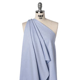 Cotton Oxford Shirting - Bright Blue and White - Deadstock