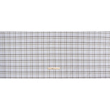 Cotton Oxford Shirting - Gray, Pale Blue and White Plaid - Deadstock