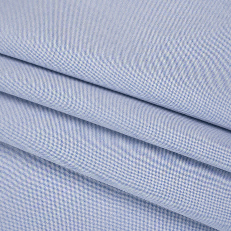Cotton Oxford Shirting - Nautical Blue and White - Deadstock