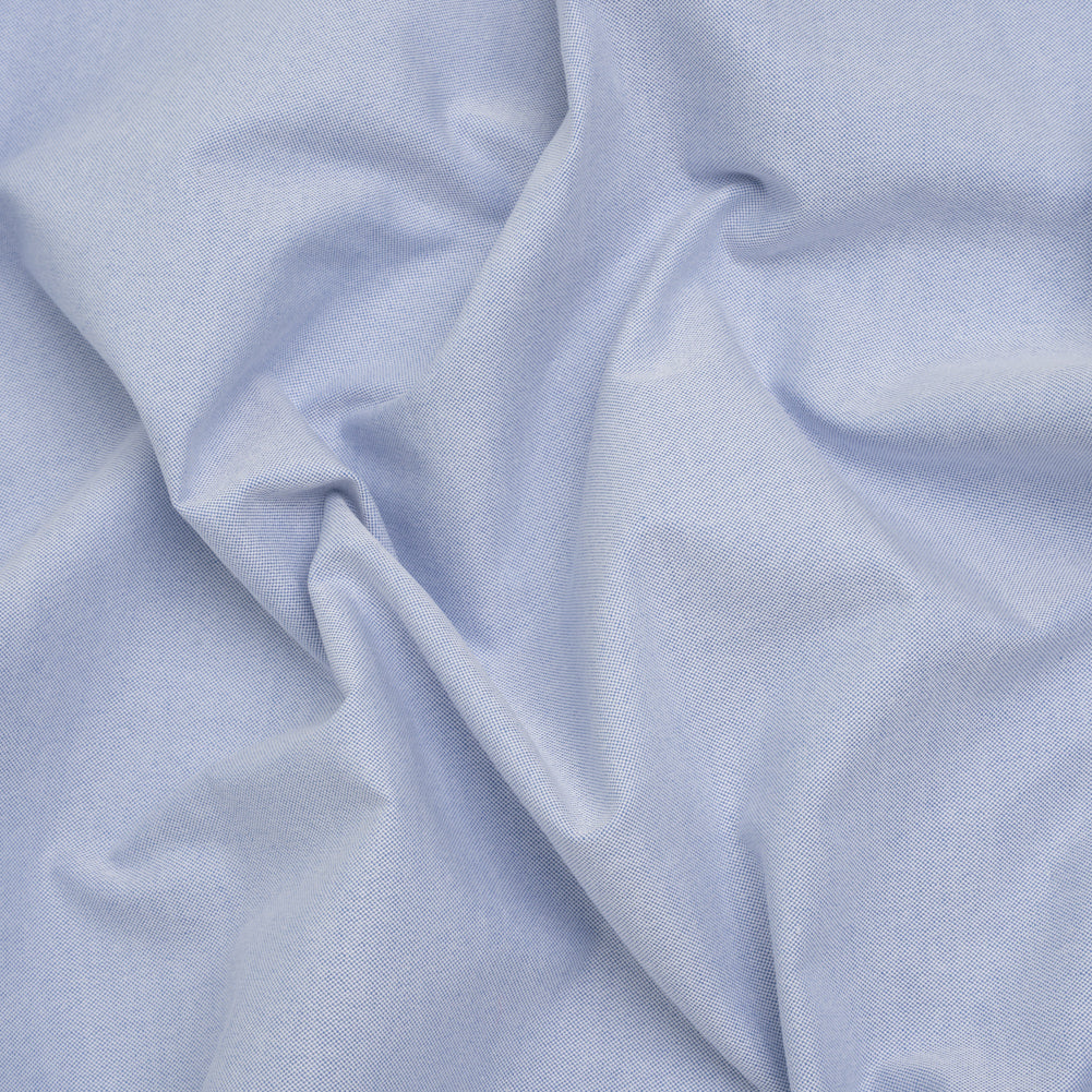 Cotton Oxford Shirting - Nautical Blue and White - Deadstock