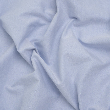 Cotton Oxford Shirting - Nautical Blue and White - Deadstock
